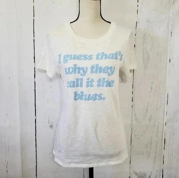 Elton John "I guess that's why they call it the blues" Burnout Graphic Tee - Picture 1 of 5
